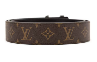 Louis Vuitton LV Initiales Silver Buckle Belt